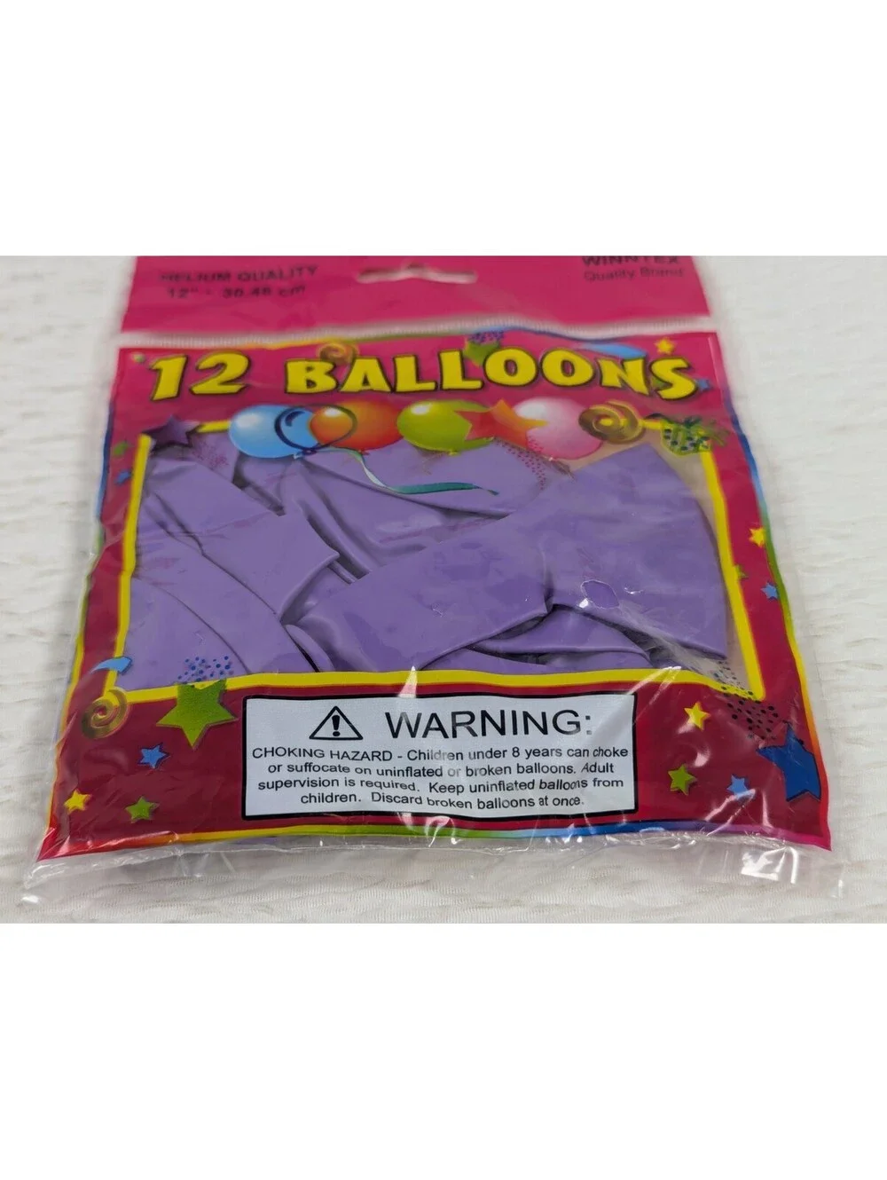 12 inch Purple Latex Balloons - Happy Birthday Party Helium Balloons - 120 Pack